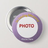 パーソナライズな記念の写真 缶バッジ (正面&裏面)