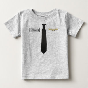 パーソナライズな試験ワイシャツ、航空は衣類をからかいます ベビーTシャツ