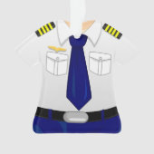 パーソナライズな試験副操縦士のクリスマスのオーナメント オーナメント (正面)