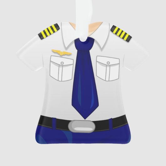 パーソナライズな試験副操縦士のクリスマスのオーナメント オーナメント (正面)