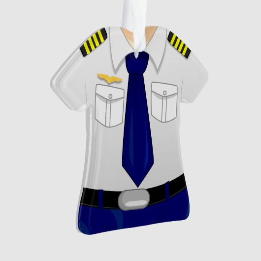 パーソナライズな試験副操縦士のクリスマスのオーナメント オーナメント (正面)