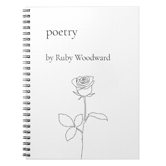 パーソナライズな詩歌 ノートブック (正面)