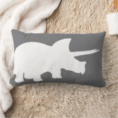 パーソナライズな誕生は恐竜のLumbarの枕を詳しく述べます ランバークッション (ブランケット)