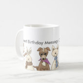 パーソナライズな誕生日のマグ コーヒーマグカップ (正面左)