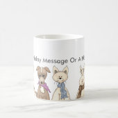 パーソナライズな誕生日のマグ コーヒーマグカップ (中央)