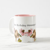 パーソナライズな誕生日のマグ ツートーンマグカップ (正面左)