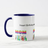 パーソナライズな誕生日のマグ マグカップ (左)