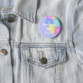 パーソナライズな誕生日の女の子ボタン 缶バッジ (インサイチュ)