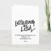 パーソナライズな誕生日の恵みの挨拶状 カード (裏面)