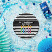 パーソナライズな誕生日は紙皿の良否を明りにすかして調べます ペーパープレート (パーティー)