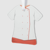 パーソナライズな調理師のシェフのクリスマスの休日のオーナメント オーナメント (正面)