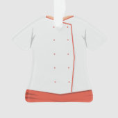 パーソナライズな調理師のシェフのクリスマスの休日のオーナメント オーナメント (正面)