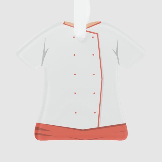 パーソナライズな調理師のシェフのクリスマスの休日のオーナメント オーナメント (正面)