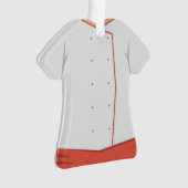 パーソナライズな調理師のシェフのクリスマスの休日のオーナメント オーナメント (正面)