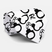 パーソナライズな警官手錠のタイのネクタイ ネクタイ (ロール)