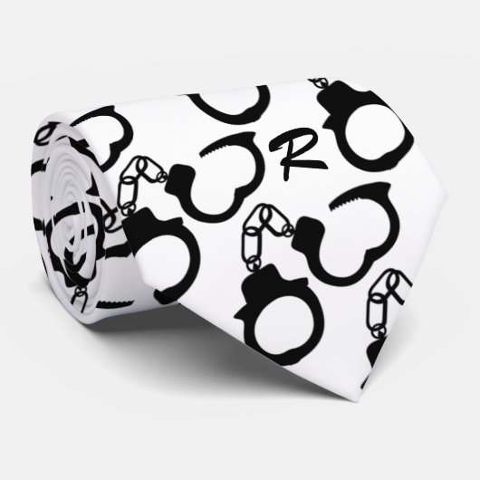 パーソナライズな警官手錠のタイのネクタイ ネクタイ (ロール)