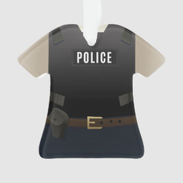 パーソナライズな警察のクリスマスの休日のオーナメント オーナメント