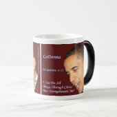 パーソナライズな賞賛のマグ-あなたの名前及び写真を加えて下さい モーフィングマグカップ (正面右)