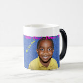 パーソナライズな賞賛のマグ-あなたの名前及び写真を加えて下さい モーフィングマグカップ (正面右)