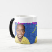 パーソナライズな賞賛のマグ-あなたの名前及び写真を加えて下さい モーフィングマグカップ (正面左)