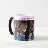 パーソナライズな賞賛のマグ-あなたの名前及び写真を加えて下さい モーフィングマグカップ (正面左)