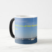 パーソナライズな賞賛のマグ-あなたの名前及び写真を加えて下さい モーフィングマグカップ (正面左)