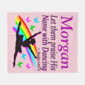 パーソナライズな賞賛の神のフリースブランケット フリースブランケット (正面(横))