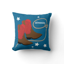 パーソナライズな赤いカウボーイ・ブーツ及びロープ