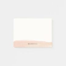 パーソナライズな赤面のモモの水彩画のブラシの打撃