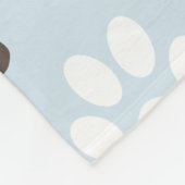 パーソナライズな足のプリントパターン フリースブランケット (角)