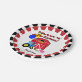 パーソナライズな農場の第2誕生日の紙皿 ペーパープレート (アングル)