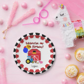パーソナライズな農場の第5誕生日の紙皿 ペーパープレート (パーティー)