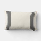 パーソナライズな農家の穀物袋結婚式の日付 ランバークッション (裏面)