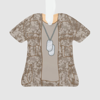 パーソナライズな退役軍人の軍の兵士のオーナメント オーナメント