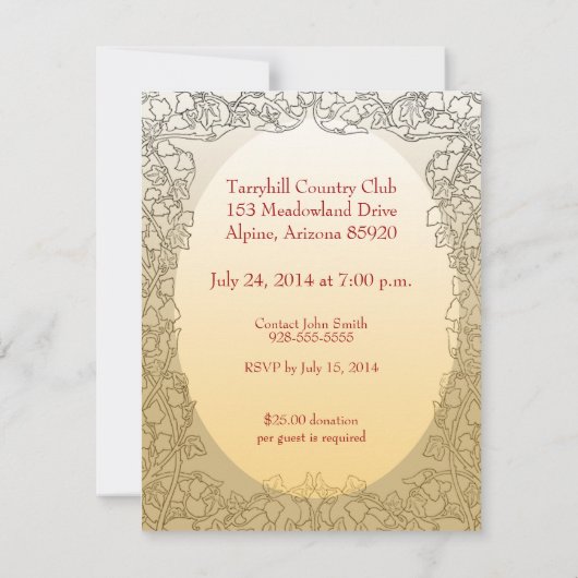 パーソナライズな退職のパーティの招待状 招待状 (裏面)