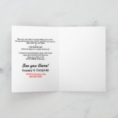 パーソナライズな過給された性能のパーティー 招待状 (内部)