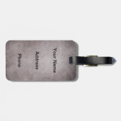 パーソナライズな邪悪な花の虫のヴィンテージ ラゲッジタグ (裏面横)