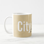 パーソナライズな都市自転車の店 コーヒーマグカップ (左)