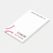 パーソナライズな野球のコーチの机から ポストイット (アングル)