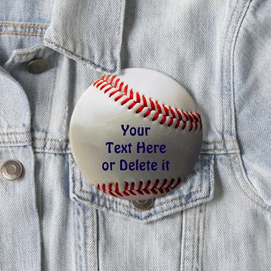 パーソナライズな野球のパーティーのアイディアの好意およびギフト 缶バッジ (インサイチュ)