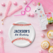 パーソナライズな野球のパーティーの紙皿 ペーパープレート (パーティー)