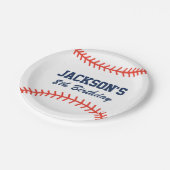 パーソナライズな野球のパーティーの紙皿 ペーパープレート (アングル)