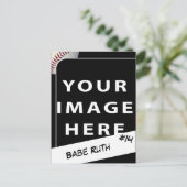 パーソナライズな野球の写真カード ポストカード (スタンド正面)