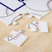 パーソナライズな野球の星条旗 ジグソーパズル (側面)