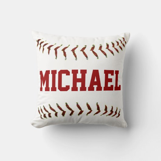 パーソナライズな野球の枕 クッション (正面)