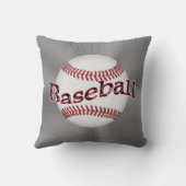 パーソナライズな野球はあなたの名前及び数を置きます クッション (裏面)