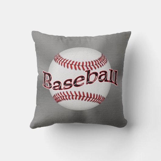 パーソナライズな野球はあなたの名前及び数を置きます クッション (裏面)