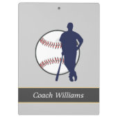 パーソナライズな野球選手 クリップボード (裏面)