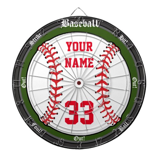 パーソナライズな野球 ダーツボード (正面)