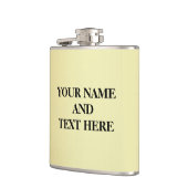 パーソナライズな金ゴールドのカスタムあなた自身の写真 フラスク (左)